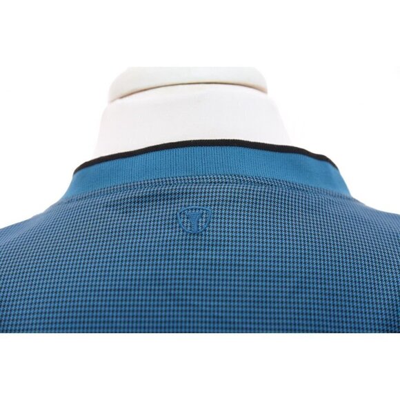 Pro Tour CoolPlay Golf Houndstooth Pullover Windbreaker Jacket Blue Mens Sz L - Picture 7 of 9